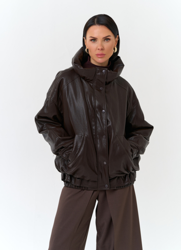 Женская утепленная куртка из эко кожи Женская утепленная куртка из эко кожи