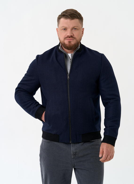 Мужское укороченное пальто бомбер