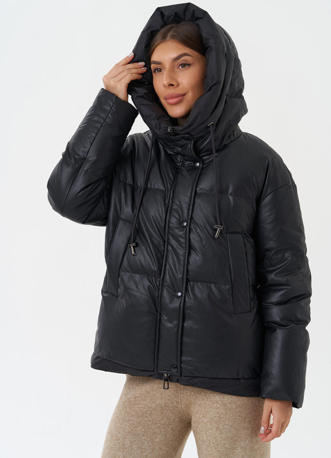 Утепленная куртка с капюшоном модель № 27866 универмаг малина