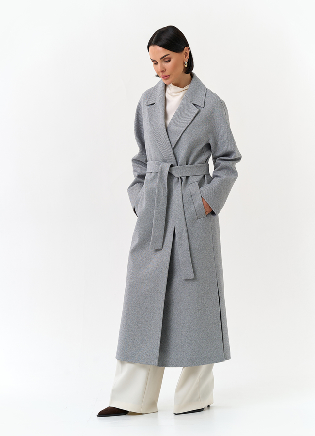 Женское пальто с английским воротником модель № 31210 в рассрочку
