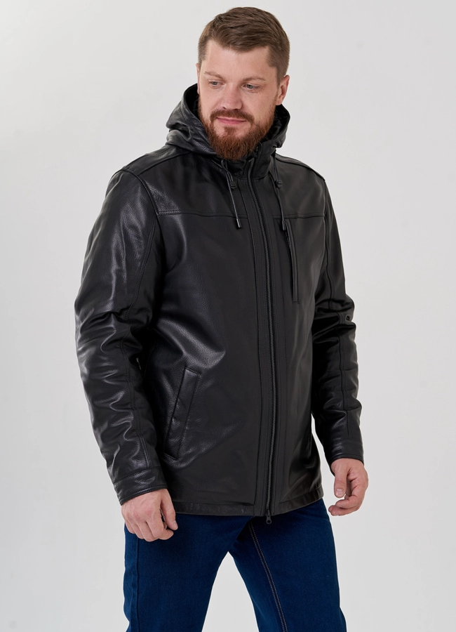 Мужская куртка с капюшоном на утеплителе модель № 78822 универмаг малина