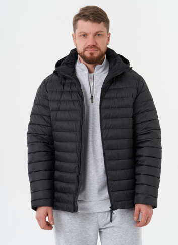 Стеганая куртка с капюшоном