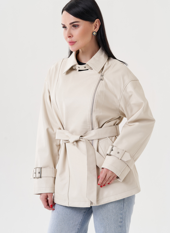 Женская куртка из натуральной кожи