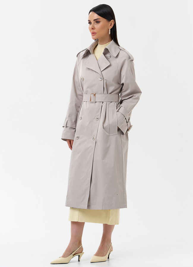 Женский плащ с английским воротником модель № 30266 в рассрочку