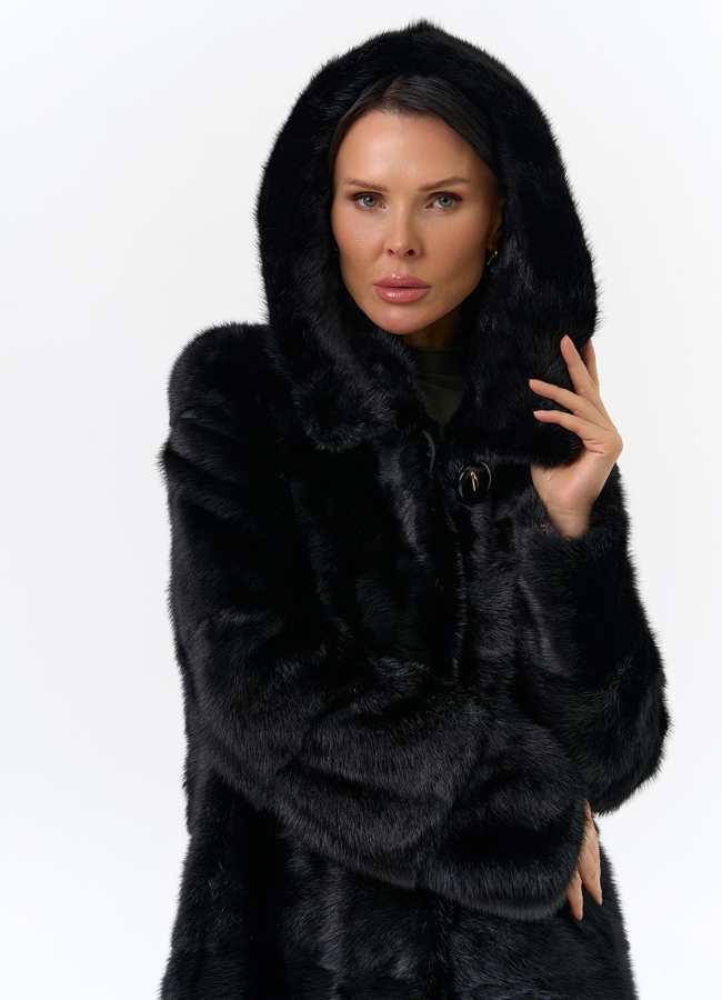 Шуба из норки модель № 24728 универмаг малина