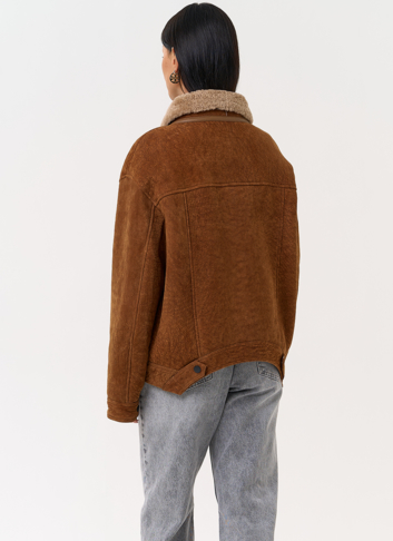 Женская дубленка - "рубашка"