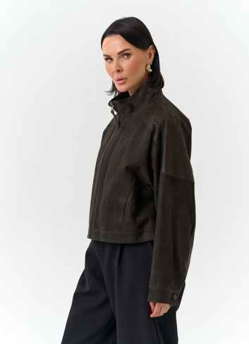 Женская двухсторонняя куртка из натуральной кожи