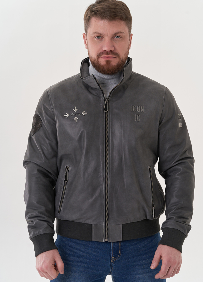 Мужская кожаная куртка 