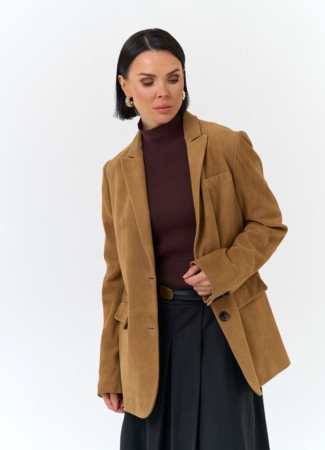 Жакет из натуральной замши модель № 30371 универмаг малина